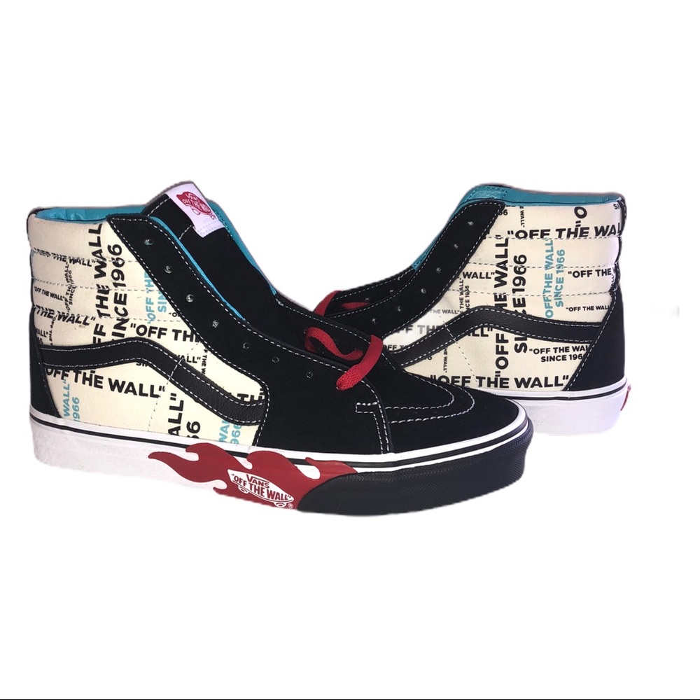 Vans Off the Wall Flame All Over Sk8-hi Sneakers